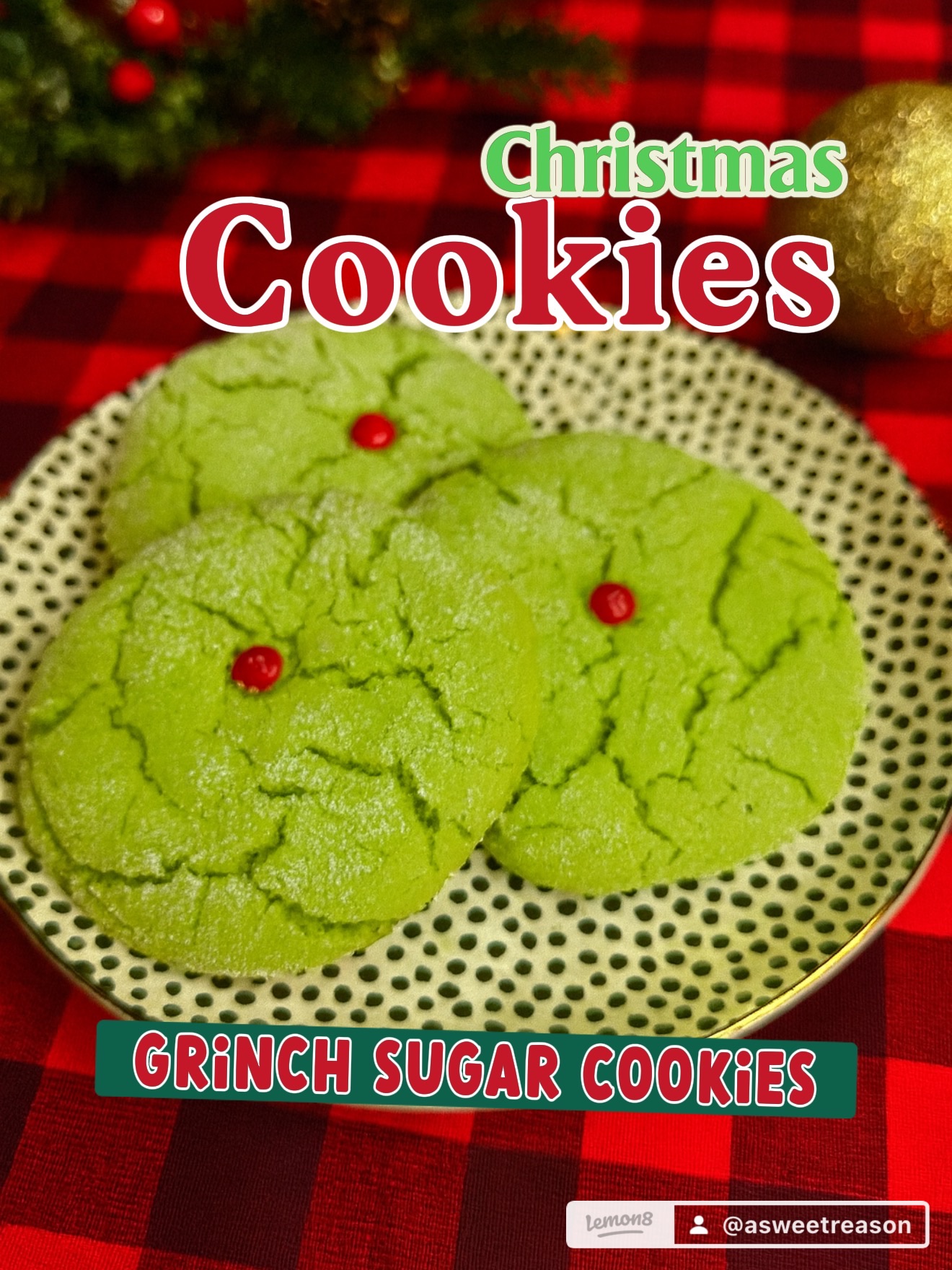 Grinch Sugar Cookies