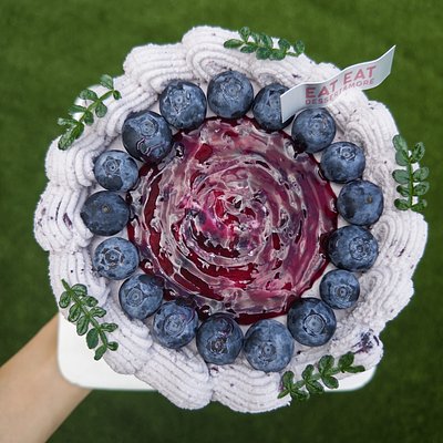 🔵Blueberry Chocolate Chiffon Cake