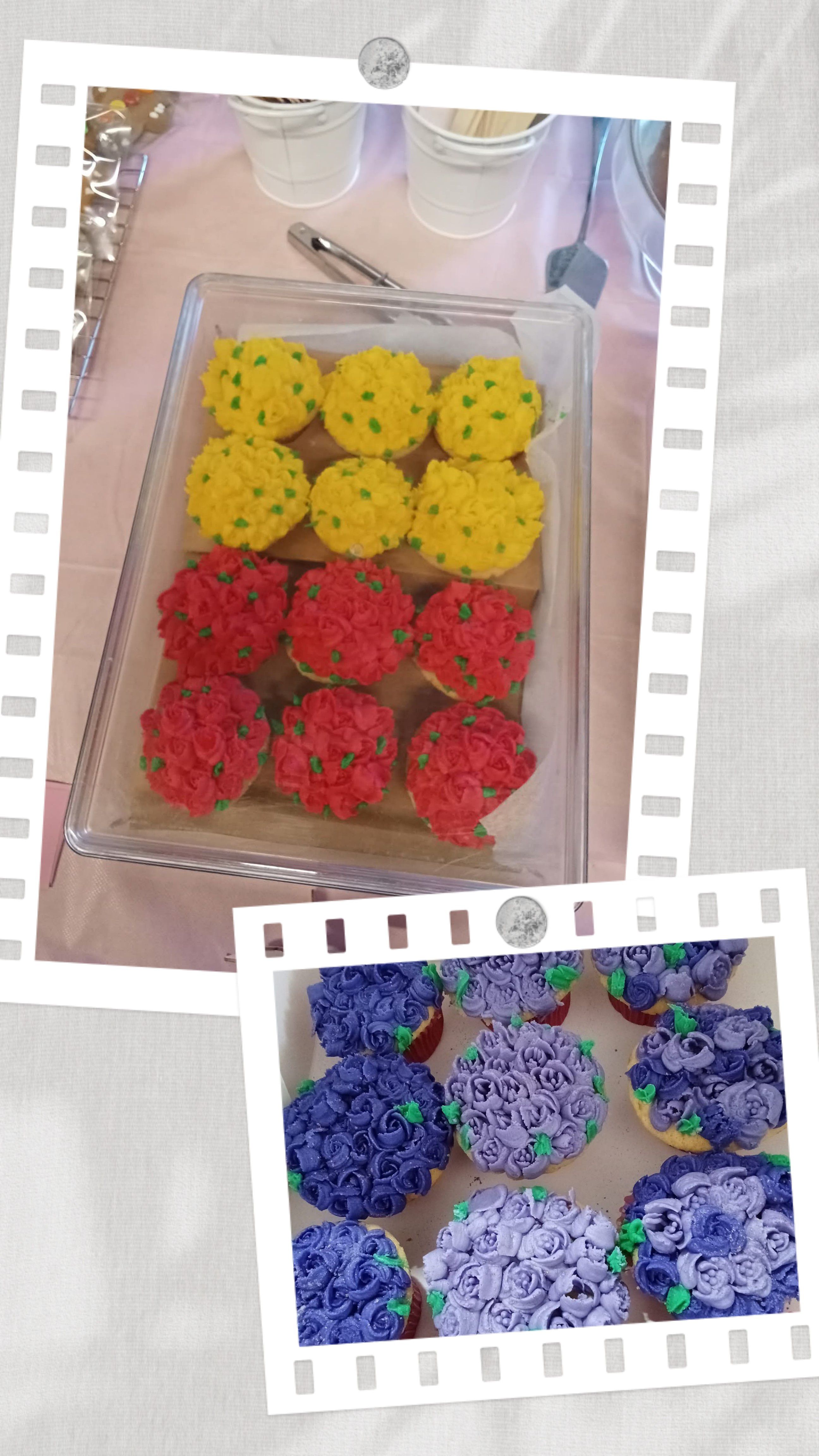 Vanilla/Chocolate cupcakes 6 Pack 