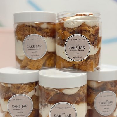 Caramel Crunch Cake Jar