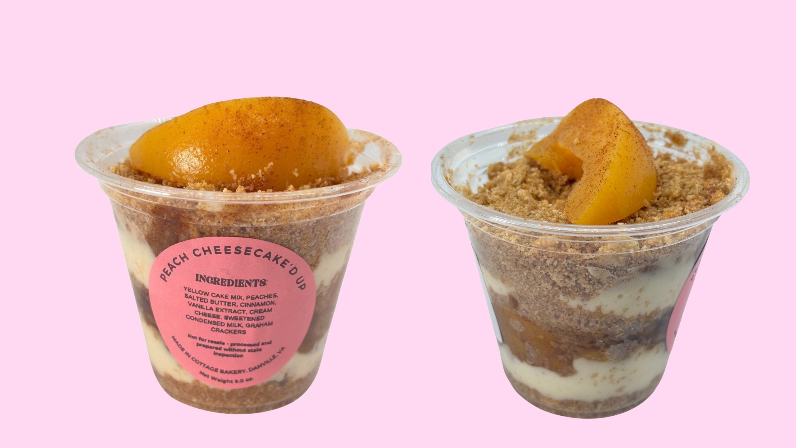 Peach Cobbler Cheesecake’D Up