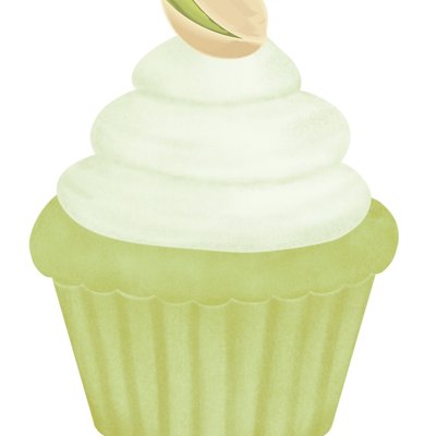 Pistachio Crumble Cupcake