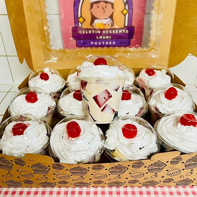 12 Tres Leches Fruit Cocktail With Bites Of Gelatin- Cóctel De Frutas Con Trozo De Gelatina. 