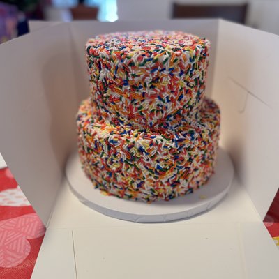 Two-tier, 2-layer Custom Cake