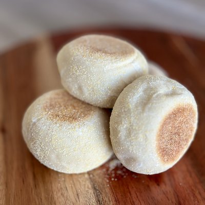 Slow Rise Sourdough English Muffins