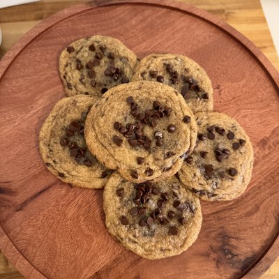 Brown Butter Sourdough Discard Chocolate Chip Cookies