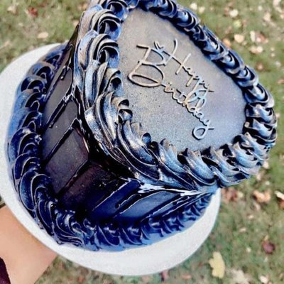 Custom Heart Cake Order w/ Simple Design 