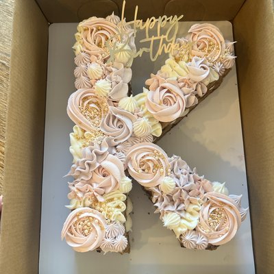 Letter/Number Cookie Cakes