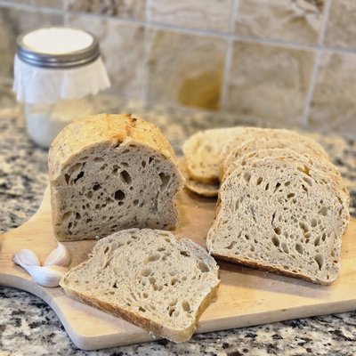 Roasted Garlic & Rosemary Sourdough