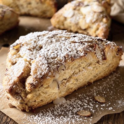Sourdough Almond Vanilla Bean Scones (4 Count)