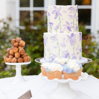 2 Tier 4” On 6” Custom Round Cake - 20 Servings