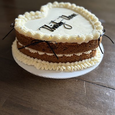 Vintage Heart Cake - Two Layer 