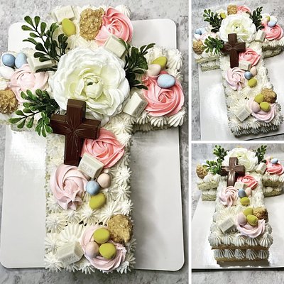 Easter Layered Cross Cake 