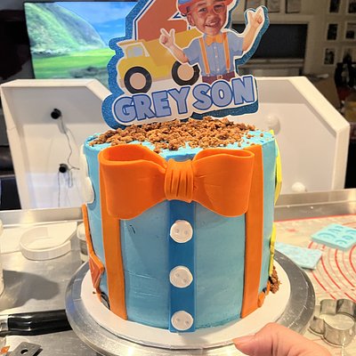 Blippi Character Cake