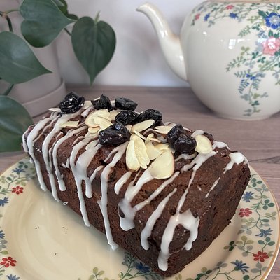 Chocolate-Cherry-Almond Mini Loaf