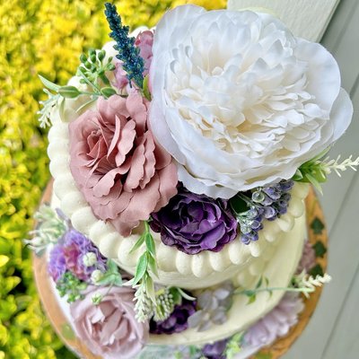 Medium Two Tier w/ Florals
