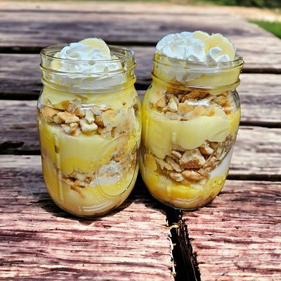 16oz. Banana Pudding Jars (2)