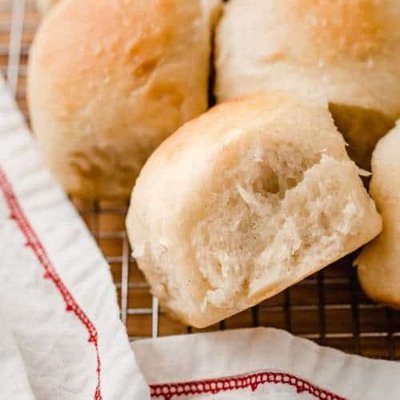 Soft Fluffy Sourdough Dinner Rolls
