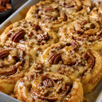 Butter Pecan Cinnamon Rolls (5 Count)