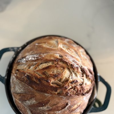 Sourdough cinnamon swirl loaf
