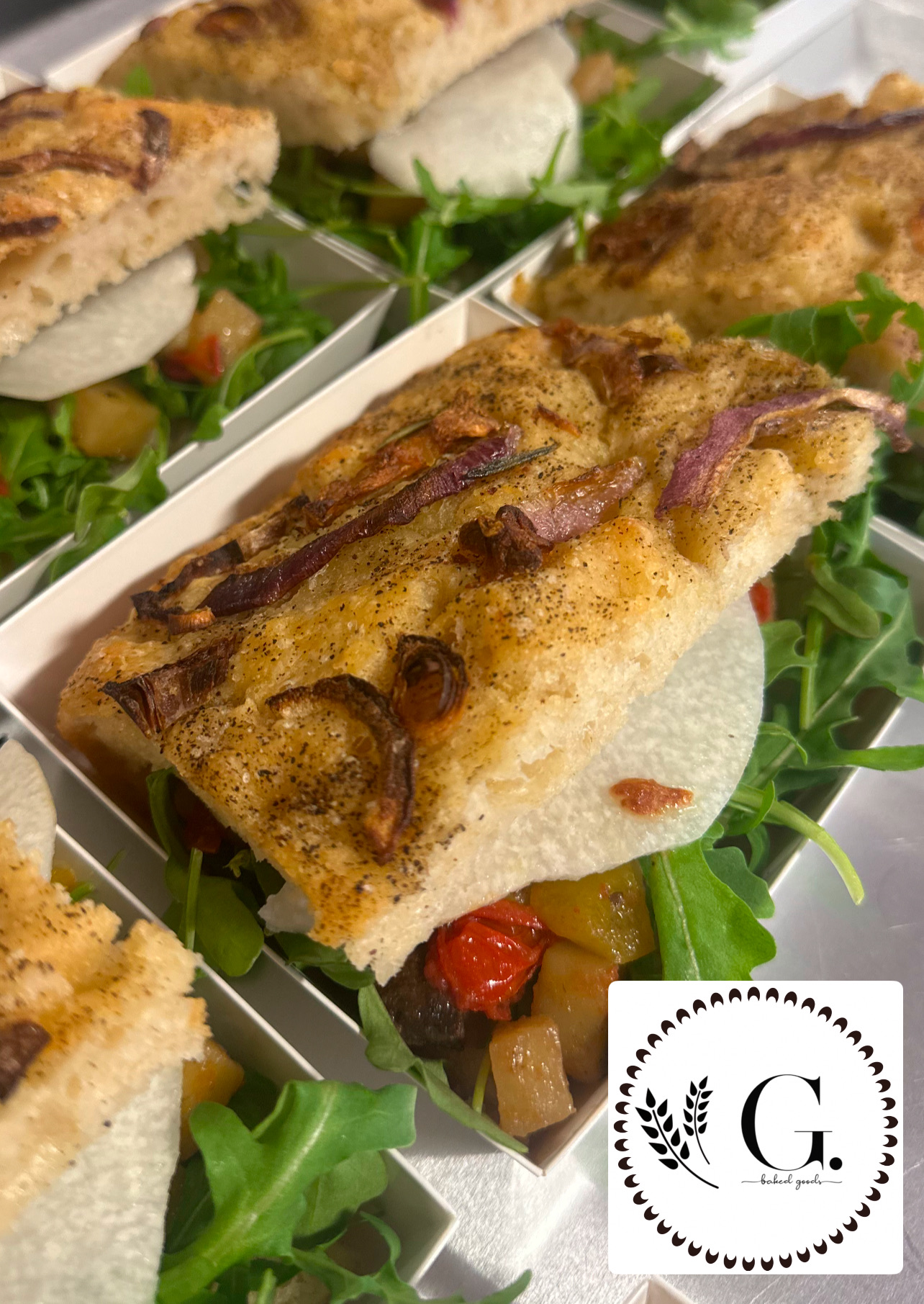 Plant based “Tortang” Sourdough Focaccia Sandwich