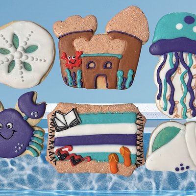 Decorate Your OwnSet Of Ocean Themed Cookies
