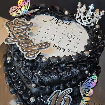 8" 2 Layer Heart Cake