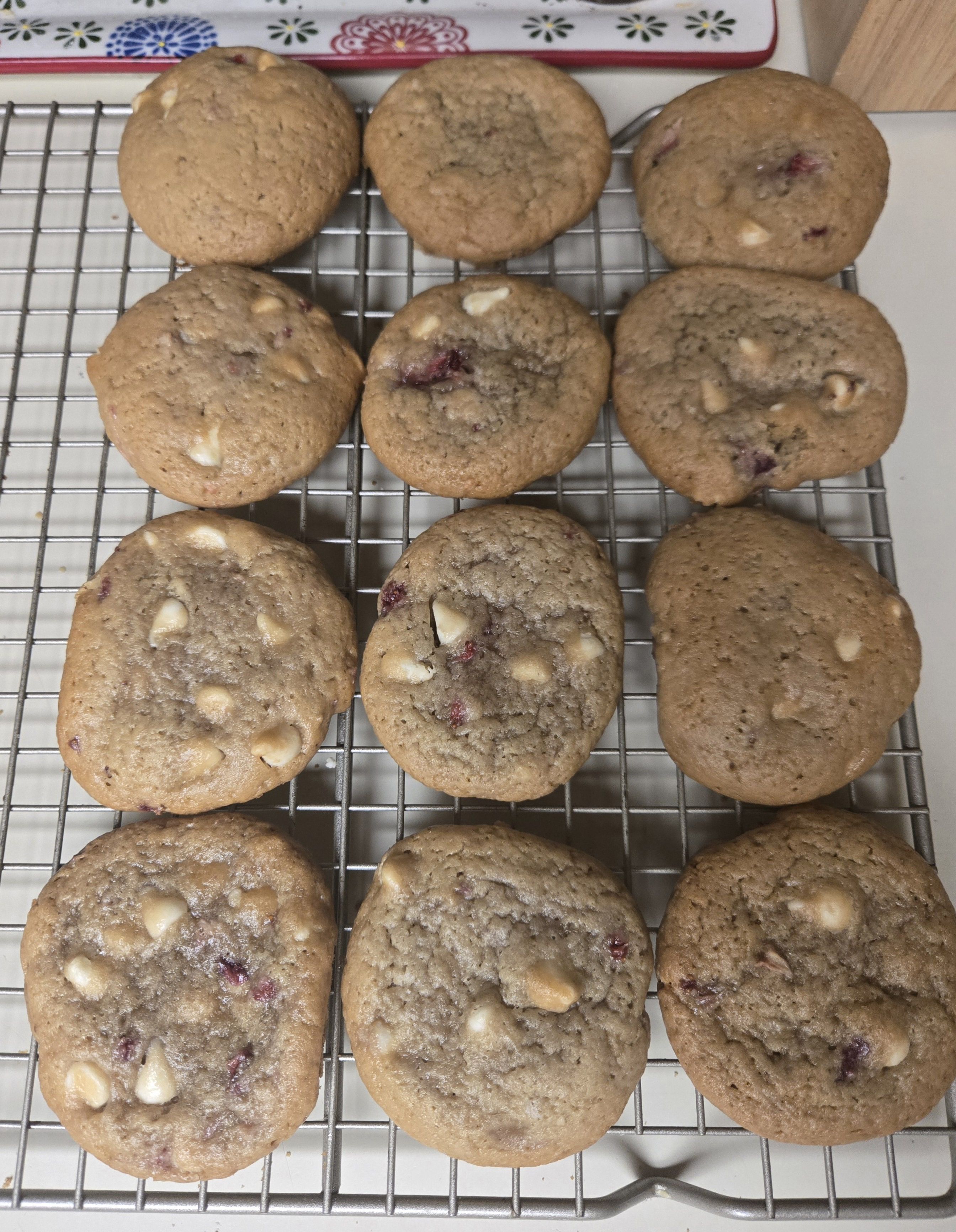 White Chocolate Strawberry Cookies