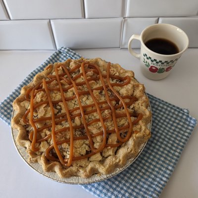 Caramel Dutch Apple Pie 