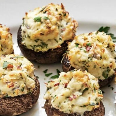 Dozen Crab Stuffed Mushrooms (Market Price)