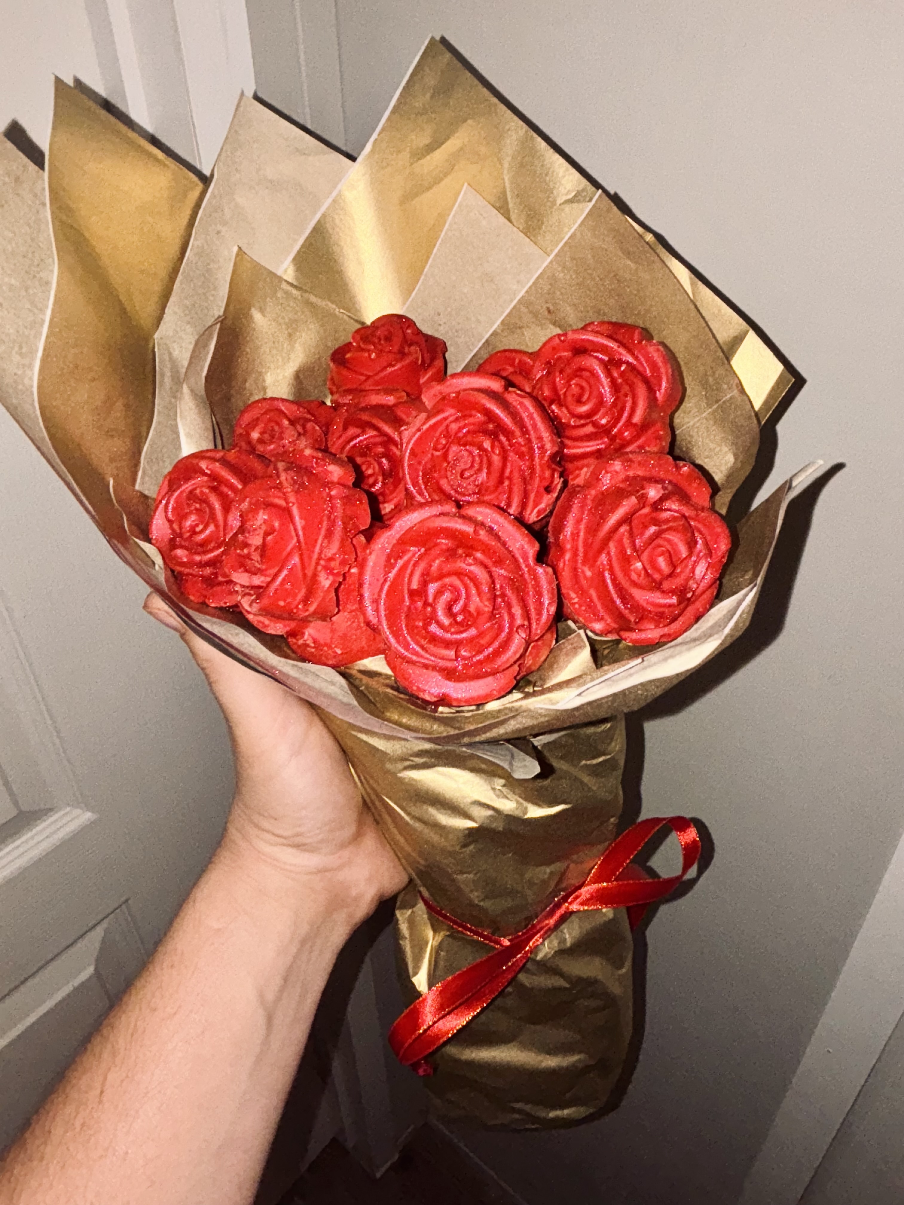 10 Strawberry Flower Bouquet