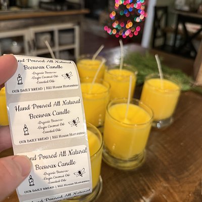 Non-Toxic, All Natural, Hand Poured Beeswax Candles 
