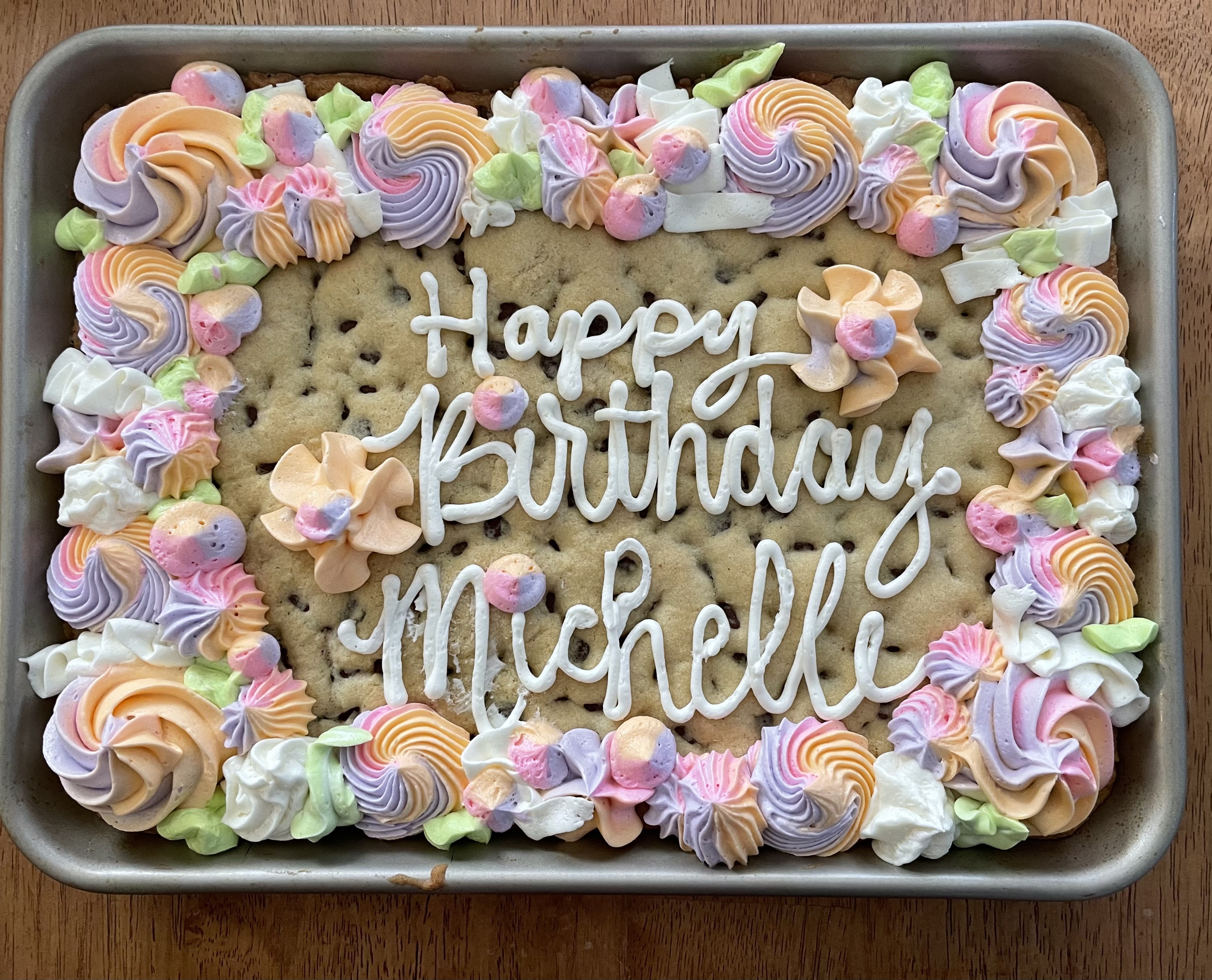 1/4 Sheet Cookie Cake 