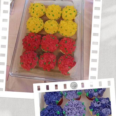 Vanilla/Chocolate cupcakes 6 Pack 