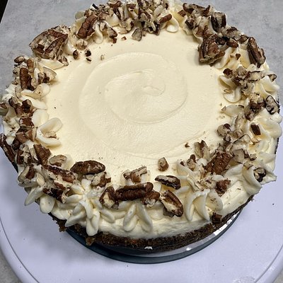 GF Carrot Cake w/Cream Cheese Frosting