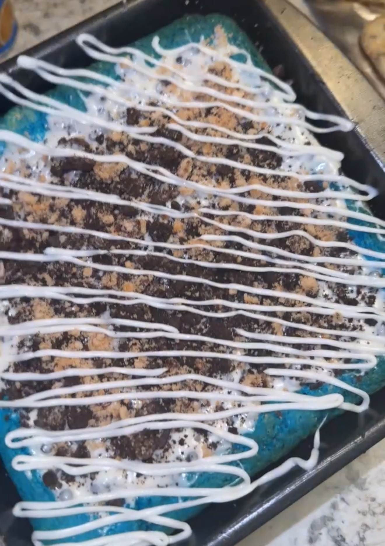 Cookie Monster Brownies 💙🍪