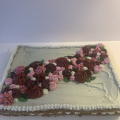 Rectangle Cookie Cake - Double Layer 