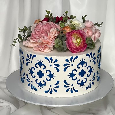 Talavera Floral Cake 