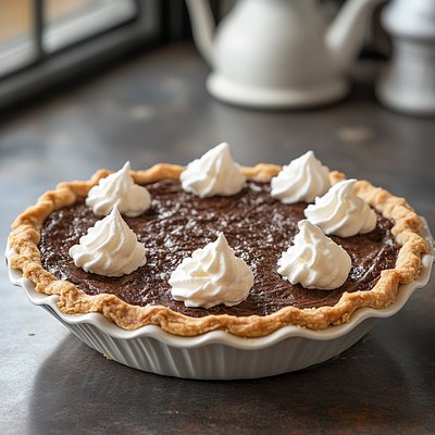 Chocolate Chess Pie 8” In