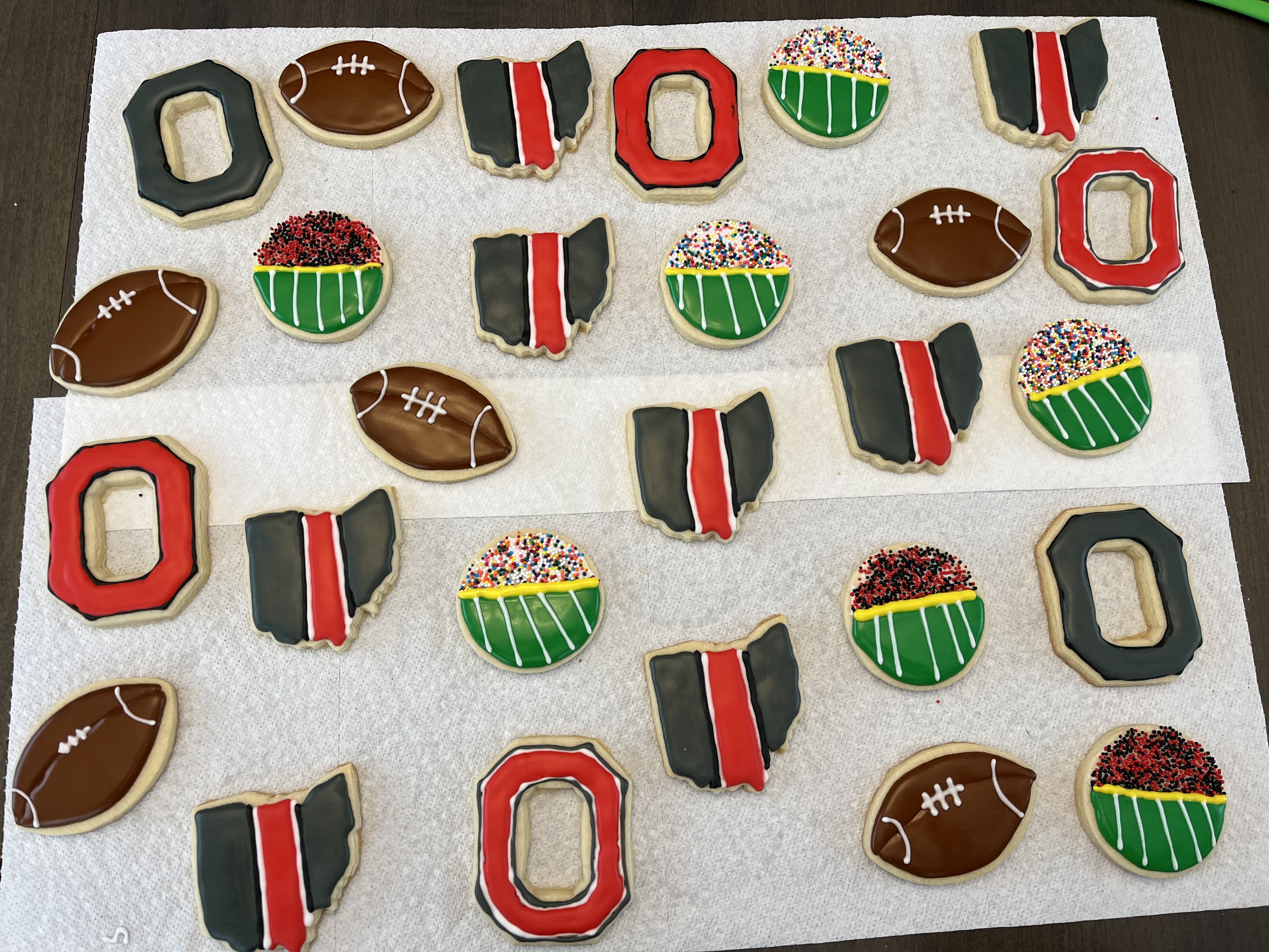 Football Cookies 