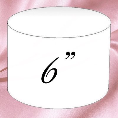 6” Round Cake (3 Layers) 8-10 Servings 