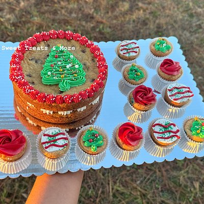 Double Layer 6in Cookie Cake + Dz Cookie Cups