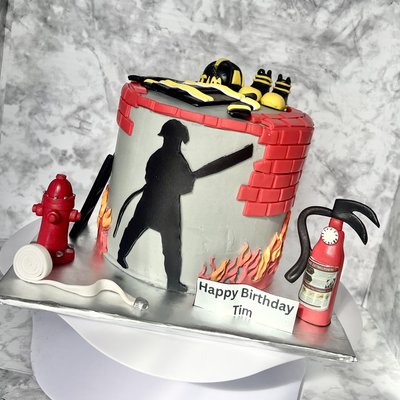Firefighter Cake