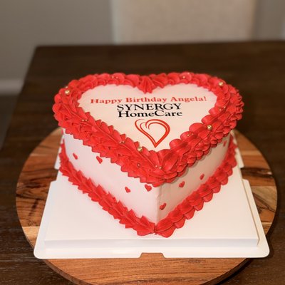 8” Heart Cake (Serves ~20)