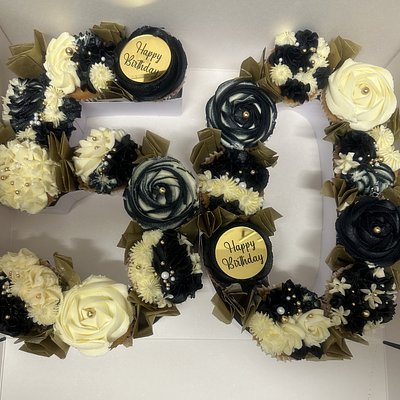 Monogram Cupcakes