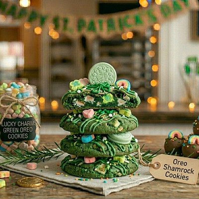 Oreo Shamrock Cookies