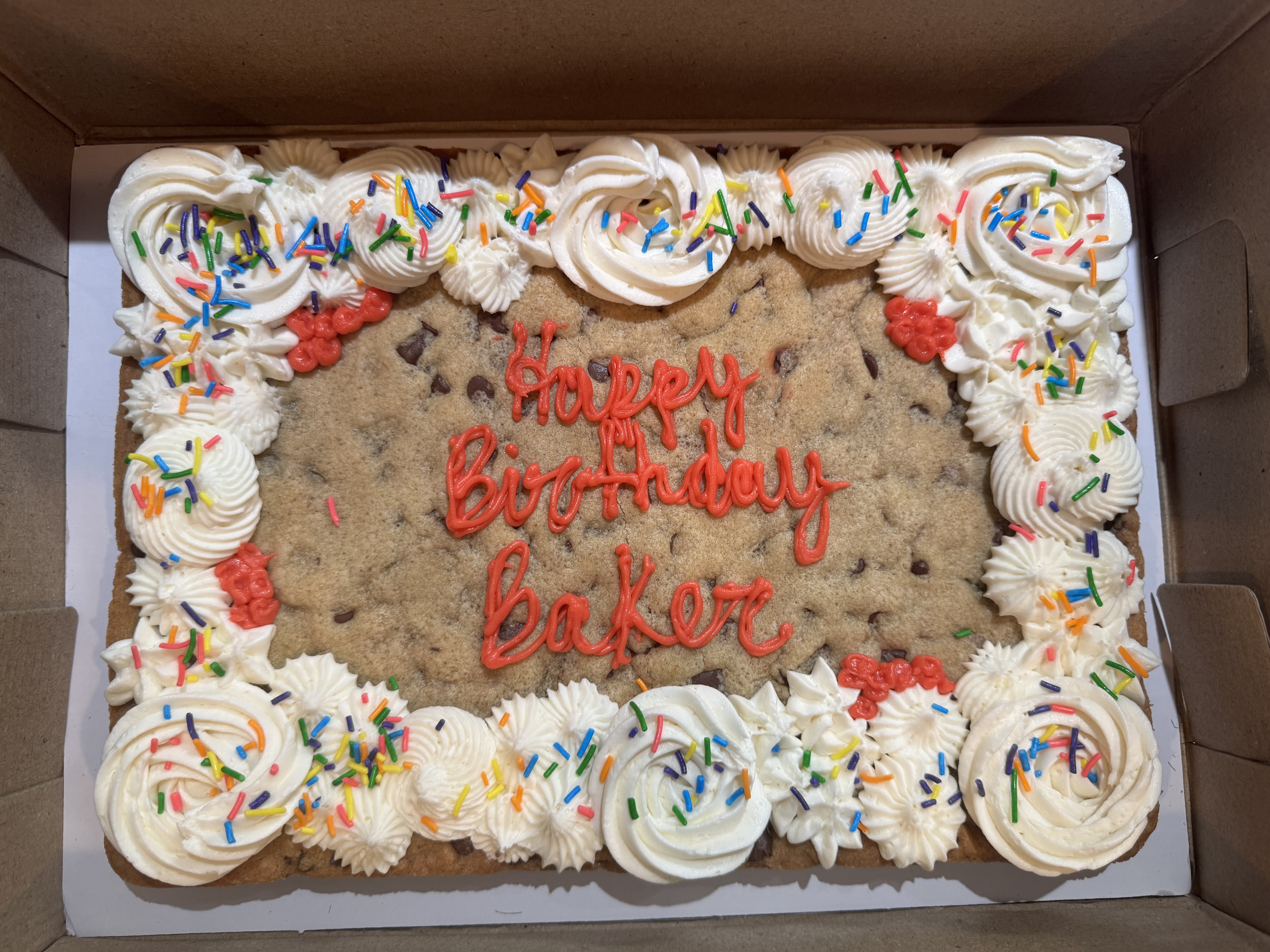 1/4 Sheet Cookie Cake