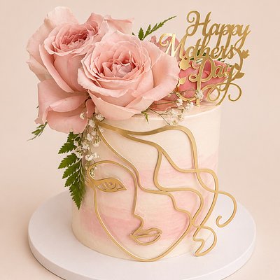 Face Art Floral Cake 🌸