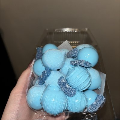 Blue Raspberry Candied Grapes 