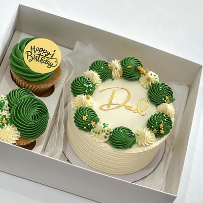 Bento Box 2 Cupcakes + 4 Inch Cake 